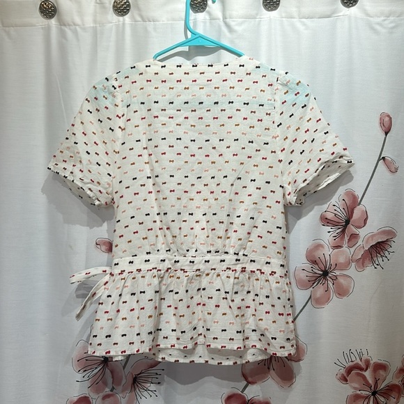 MADEWELL • Short Sleeved Wrap Shirt • Size Small - Picture 2 of 8